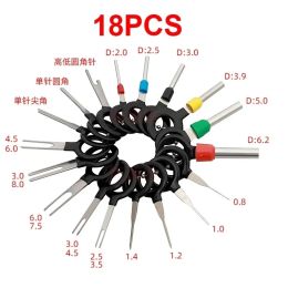 18/26/41Pcs Car Terminal Removal Repair Tools Electrical Wiring Crimp Connector Pin Extractor Kit Keys Automotive Plug Puller