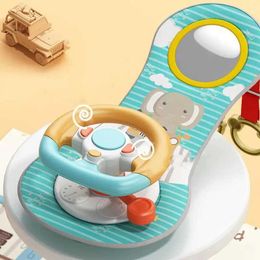 Baby Toy Baby car seat simulation steering wheel music toy with light movable seat travel childrens toy used for baby birthday gifts S2452433