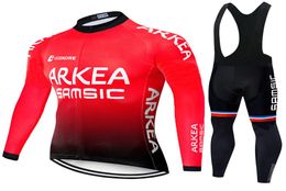 Winter Cycling Jersey Set 2020 Pro Team ARKEA Thermal Fleece Cycling clothing Ropa Ciclismo Invierno MTB bike jersey bib pants kit1306889
