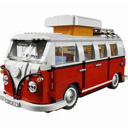 1354pcs Bus 10220 Model Series 21001 T1 VW Technic Building Blocks Car Van Camper Compatible Toys Set Bricks Children AA220303 Sqccw