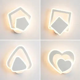 Wall Lamp Nordic Minimalist Bedroom Bedside Led Creative Living Room Dining Aisle Round Study