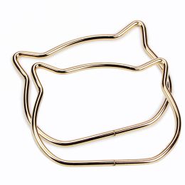 Cute Cat Ear ,Bear Head ,D-ring ,Round Metal Bag Handle Replacement For DIY Shoulder Bags Making Handbag