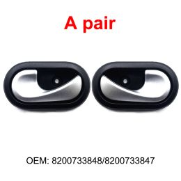 1/2PCS Car Interior Door Handles Inside Inner Door Knob 8200733848/8200733847 For Renault Logan/Duster 2012 2013 2014 2015 2016