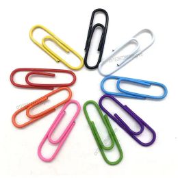 250Pcs Color Set Paperclips 50mm For Office School Book Wall Map Photo Memo Pad Notes Paper Clips Pins Stationery DIY Decoration