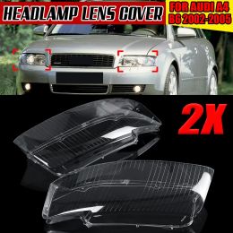 Car Front Headlight Headlamp Lens Cover Transparent Lampshades Lamp Shell Cap 8E0941029AD 8E0941030AD For Audi A4 B6 2002-2005