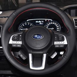 Car Steering Wheel Cover For Subaru Legacy Outback XV Forester 2015 2016 Customized DIY Car Original Steering Wheel Braid