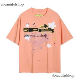 Designer Mens T Shirt Poloshirt Haikyuu Sp5ders Hoodie Shirt T Shirt Fashion Street Clothing Web Pattern Leisure Summer High Quality Wear Designer Top 854
