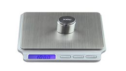 Digital Pocket Gramme Scale 2000g x 01g Kitchen Cooking Weighing Tools Electronic Balance Weight Scale Stainless Steel Platform T209400262