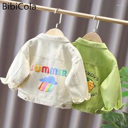 Jackets Boys Girls Spring Autumn Kids For Baby Cartoon Embroidery Coats Children's Clothing Outwear Top