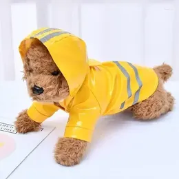 Dog Apparel Clothes Hooded Raincoats Reflective Strip Dogs Rain Coat Waterproof Jackets Outdoor Breathable For Puppies Raincoat