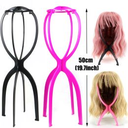 3Pcs/1PC Plastic Wig Stands Portable Hat Display Wig Hang Head Stand Holders Mannequin Head Hair Display Tools Wig Accessories
