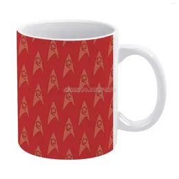 Mugs Engineering Red Coffee Friends Travel Beer Porcelain Tea Kitchen Cup Gift Star Tos The Series