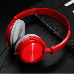 Over Ear Headsets Wired Headphones with Microphone Bass HiFi Sound Music Stereo Earphone for IPhone Xiaomi Sony Huawei PC