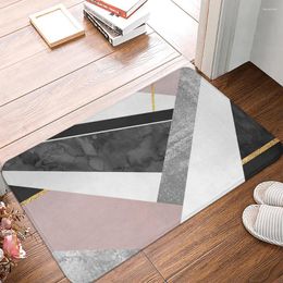 Bath Mats Geometric Carpet Entrance Door Mat Living Room Anti-slip Absorbent Kitchen Rug Welcome For Front