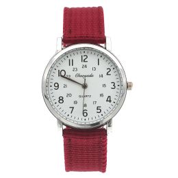 Chaoyada Children Boys Girls 24hours Wristwatch Canvas Quartz Wristwatches Kids Students Military Watches kids watch watch boy