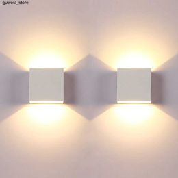 Night Lights LED wall lamp 2Pack 6W modern indoor wall lamp white upper and lower wall lamps for living room decoration S2452410