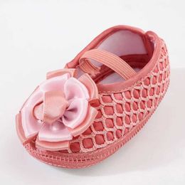 First Walkers Summer Newborn Baby Shoes Fashion and Casual Shoes Simple Sweet Princess Soft Solid Flower Shoes Babys First Step d240525