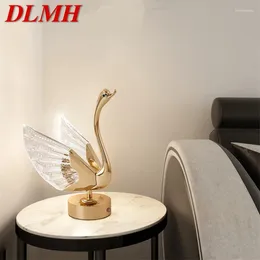 Table Lamps DLMHModern LED Swan Rechargeable Lamp Creative Design Desk Light Decor For Home Living Room