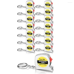 Keychains 15Pcs Tape Measure Retractable 1M/3 Feet Functional Measuring Metric And Inch With Slide Lock For Body Measurement