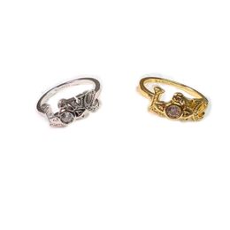 ブランドハイバージョンWestwoods Love Diamond Inlaid Ring Versatile Personality Saturn Love English Lettersカップルマッチングネイル