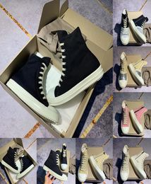 Ricks Boots for Men Women Canvas Fabric Flats Designer Boot Cavalpa Piattaforma di moda Sneaker Casual Sneaker con bootie Zip Classi7446805