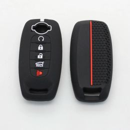 Xinyuexin Silicone Key Cover Case for Nissan X-trail T33 Qashqai J12 Teana 2022 2023 2 3 4 5 Buttons Remote Smart Fob Protection
