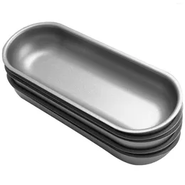 Baking Moulds 5 Pcs Dog Mold Carbon Steel Sausage Molds Non Stick Bakeware Oval Bun Pan For DIY Homemade Bread Tool