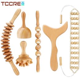 Maderoterapia Kit Wood Therapy Massage Tools, Complete Kit Wood Therapy Tools for Body Shaping, Reducing Appearance of Cellulite