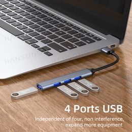 4 in 1 USB C 3.0 HUB For Type C Laptop Tablet Smart Phone Adapter For MacBook Pro Samsung Microsoft DELL Lenovo Splitter Adapter