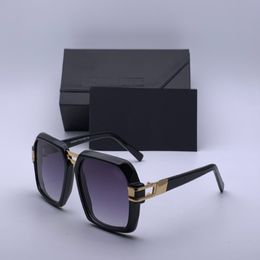 Vintage Square Sunglasses 6004 Black Gold Grey Shaded Pilot Sunnies Men Fashion Sunglasses UV400 Protection Shades With Box 280Q