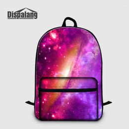 Backpack Dispalang Women Backpacks Universe Galaxy Star Print Kids School Bags For Teenager Girls Travel Laptop Mens Bagpack