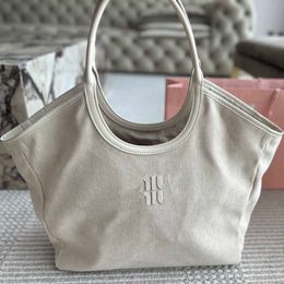 Canvas Totes mimu Designer Tote Bag Womens Luxurys Handbag Shoulder Bags Lady Large Capacity Shopping Bag Soft Purse Wallet 240520