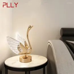 Table Lamps PLLY Modern LED Swan Rechargeable Lamp Creative Design Desk Light Decor For Home Living Room