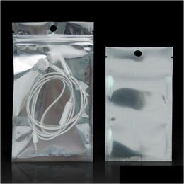 Cell Phone Boxes Packages Aluminium Foil Plastic Zip Lock Bags Clear Resealable Mylar Zipper Pouch For Electronic Accessorie Mobile Cas Otzdr