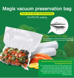 100pcs Food Vacuum Sealer Bags Kitchen Vacuum Storage Bag BPA-Free Vacuum Packaging Bags Kitchen Tool For Vacuum Sealing Machine