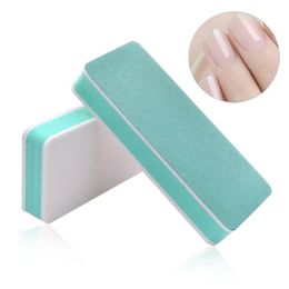 10 pcs Professional Colourful Nail Art Double-sided Sponge Polishing Strip Polishing Block Rubbing Square Rubbing