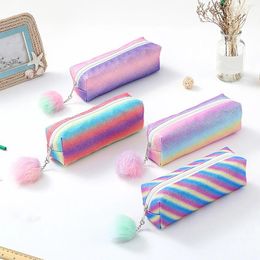 Storage Bags Portable Glitter Pencil Case Shiny Bag Pouch Student Stationery Pen School Supplies For Children