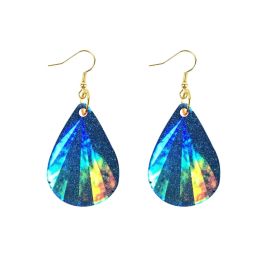 DIY Holographic Laser Water Drop Earrings Silicone Crafting Mould Light Shadow Keychain Pendant Glossy Crystal Epoxy Resin Mould