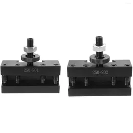 2Pcs Quick Change CNC Lathe Tool Post Turning Facing Holder For Lathes Tools-250-201 & 250-202