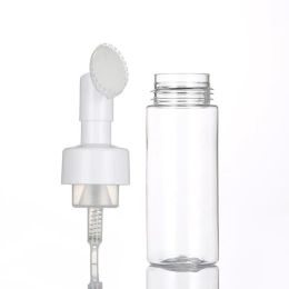 100ml-250ml Facial Cleanser Mousse Foam Maker Bottles with Silicone Clean Brush Portable Soap Foaming Pump Dispenser Containers