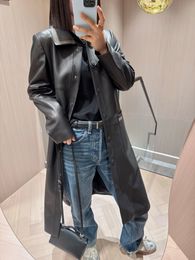 FF 2024 womens leather jacket luxury brand winter jacket designer windbreak coat geniune leather coats real fur coat women outerwear long jacket coat
