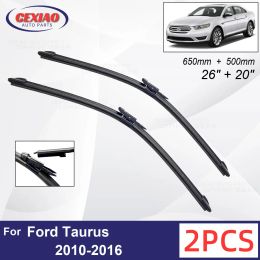 Car Wiper For Ford Taurus 2010-2016 Front Wiper Blades Soft Rubber Windscreen Wipers Auto Windshield 26" 20" 650mm 500mm