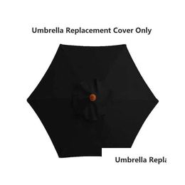 Sombra Novo 2/2,7/UV Parasol Parasol Umbrella Er Garden Garden Perra impermeável Praia Substituição do dossel 6/8ribs Drop Drop Home Pati Dhiuu