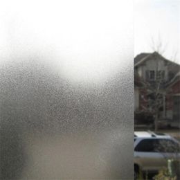 Window Stickers 1 Metre Multiple Widths PET Opaque Privacy Static Glass Film Home Decor Frosted Sticker Bathroom