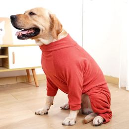 Dog Apparel Pet Winter Tight Warm Coat Dogs Pajamas Fleece Jumpsuit Four Legs For Medium Large Sweater Comfortable Vest