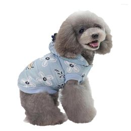 Dog Apparel Hooded Two Legs Pet Winter Coat Clothes In Ladies Style From S To XXL Warm Dogs