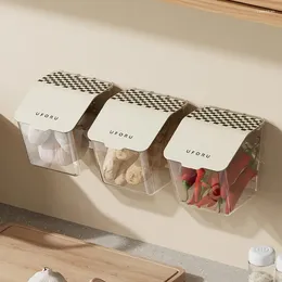 Storage Bottles Ginger And Garlic Basket Kitchen Freshness Free Perforated Wall Mounted Household Scallion Box
