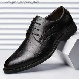 Dress Shoes Wedding shoes mens leather casual and breathable Oxford shoes with high heels business and social shoes mens buckle mens Q240525