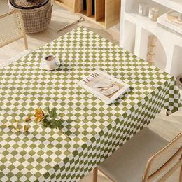 Table Cloth Oval Tablecloth Waterproof Oil Resistant Scald And Wash Free PVC Household Coffee