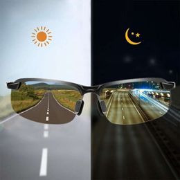 Photochromic Drive Lens UV400 Day and Driving Fishing Night Vision Changing Color Polarized Sunglasses